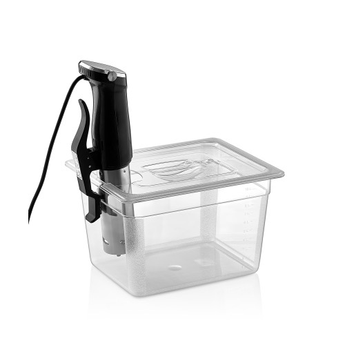Крышка для гастроемкости GastroPlast GN 1/2 поликарбонат с вырезом sous vide GNPL-12KK