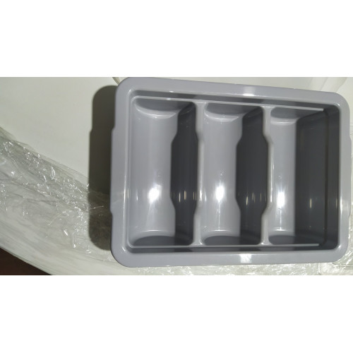 Контейнер для столових приборів GastroPlast (3 відділення) сумісний з GKL-03 сірий GK--0003