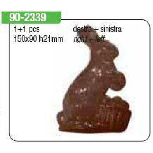 Форма для шоколаду Martellato Кролик з кошиком 90-2339