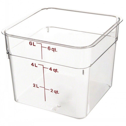 Контейнер Cambro квадратний 6 л 6SFSCW-135