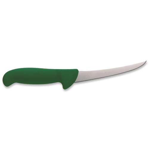 Нож обвалочный DICK ErgoGrip 150 мм полугибкий изогнутое лезвие зеленый 82982150-14