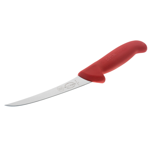 Ніж обвалювальний DICK ErgoGrip 130 мм жорсткий червоний 82991130-03